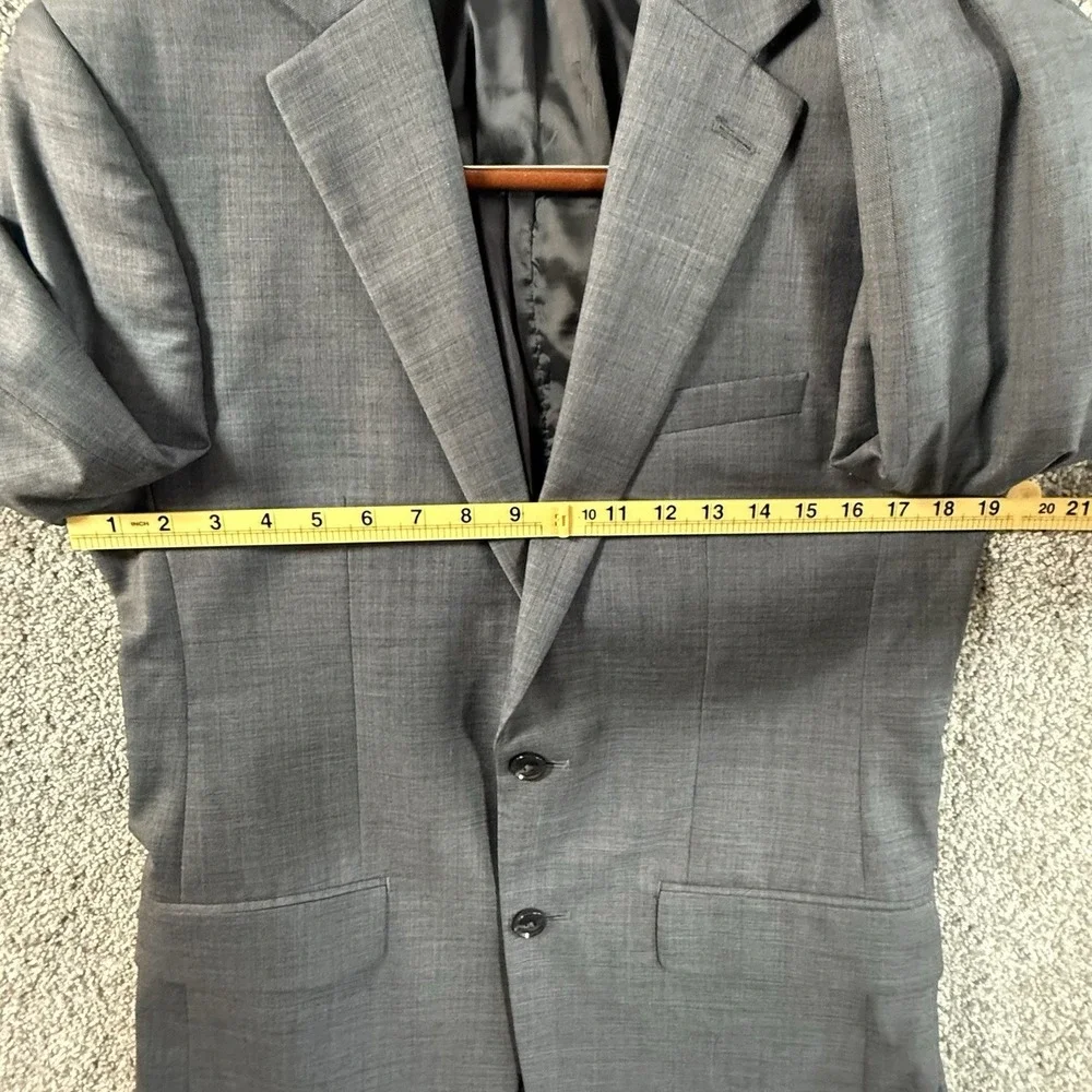 Calvin Klein 38R Slim Fit Gray 100% Wool Sport Coat Blazer‎ 2 Button